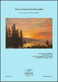 Now on Land and Sea Descending SATB choral sheet music cover Thumbnail